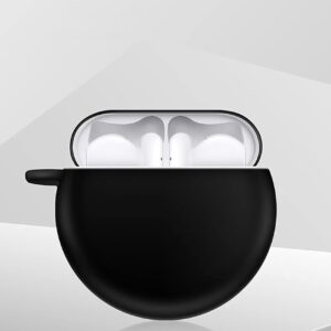 41F6-QunwpL._AC_SL1500_ FreeBuds 4/3 Case cover, For Freebuds 4/3 Wireless Bluetooth Headset Silicone Case Earphone Cover With keychain (2021 new version) (Black)-B0FHBF1BS2