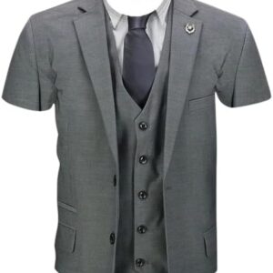 3D Print Funny Fake Suit Men's T-shirt - High Quality Personality Short Sleeve Tee - Luxury Designer Look Street Casual Oversized Top L41202155723, 2XL-B0FH7MMJNW