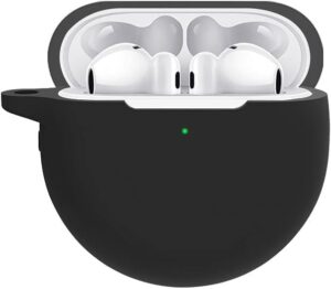 FreeBuds 4/3 Case cover, For Freebuds 4/3 Wireless Bluetooth Headset Silicone Case Earphone Cover With keychain (2021 new version) (Black)-B0FHBF1BS2