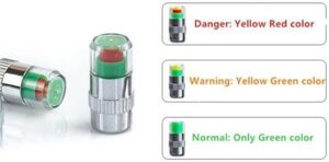 Car Tire Pressure Indicator Tire Pressure Gauge Indicator Alert Monitoring Valve Cap Sensor External Valve Detection (2)-B0FH4J7RZZ