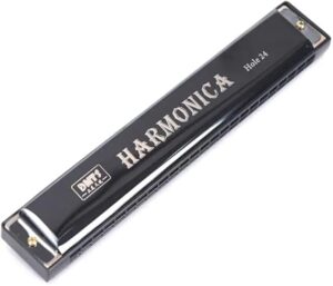 Professional 24 Hole Harmonica Play Double Row C-key Harmonica Beginner Tremolo Harmonica Jazz Folk Harmonicas Children Gift (Red)-B0FGRPK78F