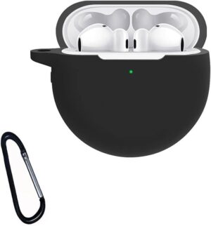 FreeBuds 4/3 Case cover, For Freebuds 4/3 Wireless Bluetooth Headset Silicone Case Earphone Cover With keychain (2021 new version) (Black)-B0FHBF1BS2