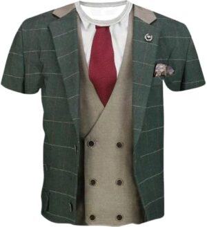 3D Print Funny Fake Suit Men's T-shirt - High Quality Personality Short Sleeve Tee - Luxury Designer Look Street Casual Oversized Top L41202155720, 2XL-B0FH9JGXVJ
