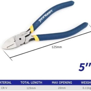 [ 1Pcs- Cutting Pliers ] Diagonal Cutting Pliers 5/6 Inch Wire Stripping Tool Side Cutter Cable Burrs Nipper Electricians DIY Repair Hand Tools (Random Color) (5 inches)-B0FGVDY3F8