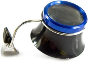 Clip On Eyeglass Magnifier Portable Loupes Lens Jewelry Glasses for Watchmaker Jewelry Watch Repai (Not Included Glasses) 20X-B0FHHZ2124