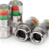 Car Tire Pressure Indicator Tire Pressure Gauge Indicator Alert Monitoring Valve Cap Sensor External Valve Detection (2)-B0FH4J7RZZ