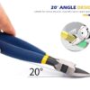 [ 1Pcs- Cutting Pliers ] Diagonal Cutting Pliers 5/6 Inch Wire Stripping Tool Side Cutter Cable Burrs Nipper Electricians DIY Repair Hand Tools (Random Color) (5 inches)-B0FGVDY3F8