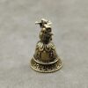 Brass Chinese 12 Zodiac Animals Heads Bell Keychain Pendants Jewelry Vintage Copper Feng Shui Car Key Chain Hanging Keyring Gift--B0FHLH4DB4