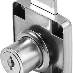 (B0FG391C9V) Drawer Lock Single Turn Normal Key | Chrome Plated | 3 Cm length -Z139/32-5cmX4cm