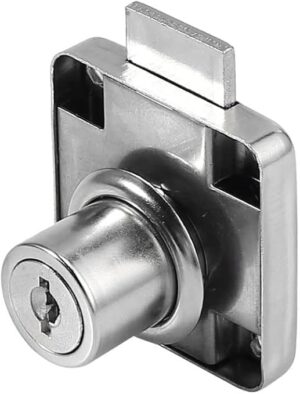 (B0FG391C9V) Drawer Lock Single Turn Normal Key | Chrome Plated | 3 Cm length -Z139/32-5cmX4cm