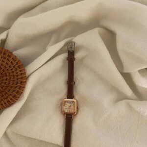 Women Watch Small Square Dial Thin Leather Strap Ladies Wristwatch Elegant Female Watches Casual Relogios Feminino Reloj-B0FHHX9DF6