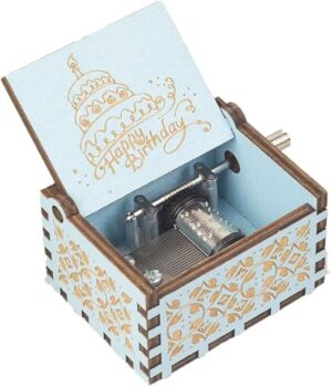 1Pcs Handy Music box Gifts for happy birthday wooden Randomly Shape (Random Color) (J)--B0DJN4LCPS