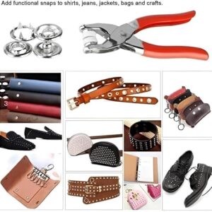 Hardware Kit with Stainless Steel Brass Snap Stapler, Fasten Baby Clothes Buttons Neatly and Easily, Includes About 200 Capsules for Multi-Work Use, Get It Now by Piggy Bell-B0FGY83JHY