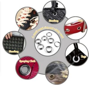 50 Sets Metal Eyelet Grommet Ring Kit for Garment Canvas Sewing Accessories Silver sutable for curtains clothes shoes Belts Extra ((Iner Dia. 15mm-Outer Dia 26mm) Golden C02)-B0FH9TMWP8