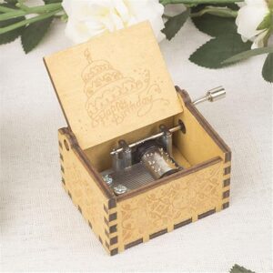 1Pcs Handy Music box Gifts for happy birthday wooden Randomly Shape (Random Color) (C)-B0DJN54JYW