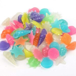Glow in the Dark Pebbles for Walkways Decor, Outside Bulk Glow in the Dark Rocks for Outdoor Fairy Garden, Glowing Stones for Driveway, Fish Tank Aquarium Glow Decorations Gravel,Solar 50Pcs-B0FH7HPM95