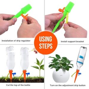 Plant Waterer Adjustable Self Irrigation Watering Drip 1 Pcs Plant self watering Spikes System with Slow Release Control Valve Switch Automatic Watering System for Outdoor Indoor-B0FGDRQXR2