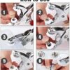 Hardware Kit with Stainless Steel Brass Snap Stapler, Fasten Baby Clothes Buttons Neatly and Easily, Includes About 200 Capsules for Multi-Work Use, Get It Now by Piggy Bell-B0FGY83JHY