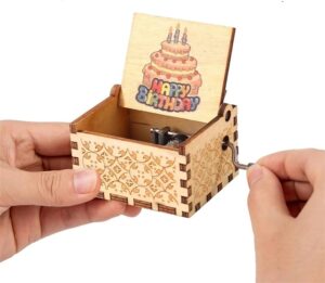 1Pcs Handy Music box Gifts for happy birthday wooden Randomly Shape (Random Color) (M)-B0DJN5P8TT