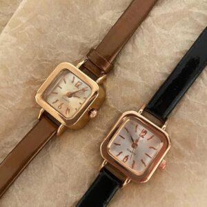 Women Watch Small Square Dial Thin Leather Strap Ladies Wristwatch Elegant Female Watches Casual Relogios Feminino Reloj-B0FHHX9DF6