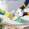 [ 1Pcs- Cutting Pliers ] Diagonal Cutting Pliers 5/6 Inch Wire Stripping Tool Side Cutter Cable Burrs Nipper Electricians DIY Repair Hand Tools (Random Color) (5 inches)-B0FGVDY3F8