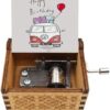 1Pcs Handy Music box Gifts for happy birthday wooden Randomly Shape (Random Color) (M)-B0DJN5P8TT