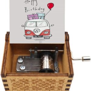 1Pcs Handy Music box Gifts for happy birthday wooden Randomly Shape (Random Color) (M)-B0DJN5P8TT