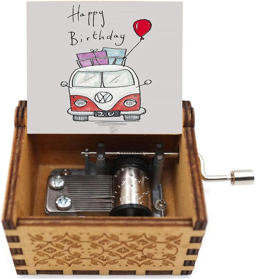1Pcs Handy Music box Gifts for happy birthday wooden Randomly Shape (Random Color) (M)-B0DJN5P8TT
