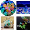 Glow in the Dark Pebbles for Walkways Decor, Outside Bulk Glow in the Dark Rocks for Outdoor Fairy Garden, Glowing Stones for Driveway, Fish Tank Aquarium Glow Decorations Gravel,Solar 50Pcs-B0FH7HPM95