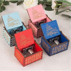 1Pcs Handy Music box Gifts for happy birthday wooden Randomly Shape (Random Color) (J)--B0DJN4LCPS