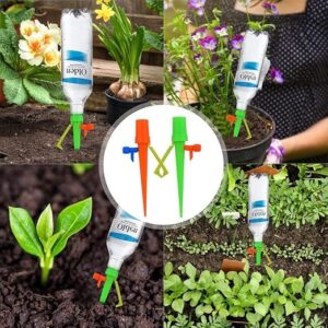 Plant Waterer Adjustable Self Irrigation Watering Drip 1 Pcs Plant self watering Spikes System with Slow Release Control Valve Switch Automatic Watering System for Outdoor Indoor-B0FGDRQXR2