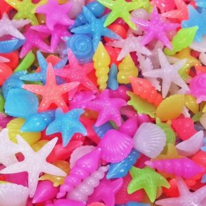 Glow in the Dark Pebbles for Walkways Decor, Outside Bulk Glow in the Dark Rocks for Outdoor Fairy Garden, Glowing Stones for Driveway, Fish Tank Aquarium Glow Decorations Gravel,Solar 50Pcs-B0FH7HPM95