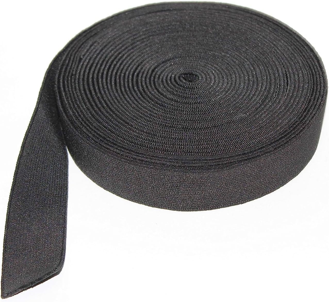 Clothes Elastic Rubber - 2.5cm or 2.0Cm Width 5m Long بطول حوالي 5 متر شريط استيك اسود اللون عرض 2.5 سم او 2 سم (2.0Cm -5Mt)--B0FH7C3B8F