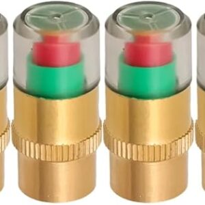 Eye Alert Car Tire Pressure Monitor Valve Stem Cap Sensor Indicator - Golden Set of 4 Pieces-B0FGWV9L2F