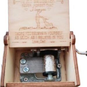 Music Box 1PCs To My Daughter from Dad Manual Music Box Gifts Happy Box- Color Edition-B0FHPZQG8W