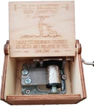 Music Box 1PCs To My Daughter from Dad Manual Music Box Gifts Happy Box- Color Edition-B0FHPZQG8W