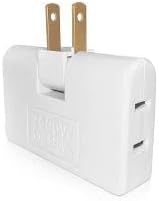 Three Converter 180 Degree Rotation Extension Plug Wireless Outlet Travel Adaptor Light Socket In Japan Canada - (Standard: US Plug, Color: Random)-B0FLVZJSYL