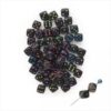 Mini Acrylic Beads 8mm Beads for Jewelry Making Bracelets Necklaces Earrings Key Chains Accessories DIY Crafts Valentine Christmas Birthday Gifts Mixed Color (Dice) (50 Pcs - Black)-B0FKN5D5Q9