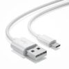 Micro USB Cable [6FT/1.8M] - Fast Charging & High-Speed Data Sync Cord - Durable Braided Android Charger Compatible with Samsung, Kindle, PS4 Controller, and More (White, 100cm)-B0FLXKG893