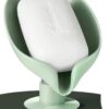 -Soap Dish with Draining Tray for Shower Bathroom ment green-B0FNK7FLBB