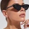 Men's Fashion Women's Luxury Cat Eye Sunglasses Triangle Vintage Design UV400 Sun Glasses Unisex Classic Small Outdoor Goggle Shades-B0FL878Q1Z