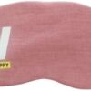 V HAPPY" Pink Sleep Mask – Lightweight Eye Mask for Rest & Relaxation-B0FMQ72SS3