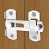 Door Bolts Hasp Latch Lock Sliding Door Lock Stainless Steel A Type Latch For Casement Cabinet Fitting With 4 * Screws (10 Pcs)-B0FMXRJ86P