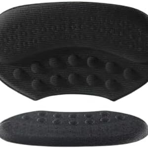 1Pair Shoe Pads for High Heels Anti-wear Foot pads Heel Protectors Womens Shoes Insoles Anti-Slip Adjust Size Shoes Accessories (Black, one size)-B0FMYM3ZH2