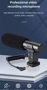 31EUGmIRefL._AC_ 3.5mm Audio Plug Recording Microphone with Spring Cable One Key Switch Mode for Mobile Phone Camera Universal Video Record-B0BM7V5ZG4