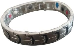 Men's Magnetic Therapy Bracelet – Stainless Steel Pain Relief Bracelet with Germanium, Infrared, Negative Ions & Magnets 1PCS - 22CM-B0FMYK4R66