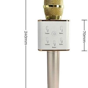 Wireless Bluetooth Microphone with Q7 Speaker Portable Blade Compatible with All Smartphones