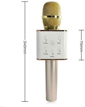 Wireless Bluetooth Microphone with Q7 Speaker Portable Blade Compatible with All Smartphones