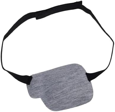 1Pcs-Kid's/Adult Black Adjustable Soft and Comfortable Pirate Eye Patch Single Eye Mask for Amblyopia Lazy Eye  (Left-Gray)-B0FL2N4D6C