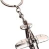 Metal Airbus Airliners Fighter Jet Plane Warplane Helicopter Airplane Keyring 3D Bomber Aircraft Keychain Warcraft Key Chain-B0FKWMK7BG